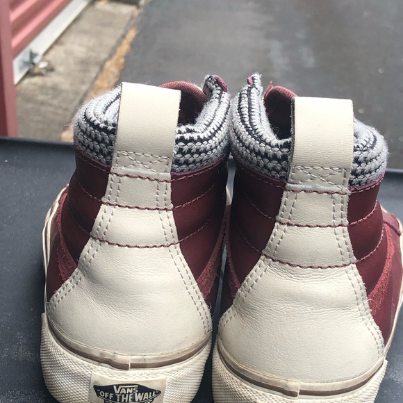 vans 721454 Unisex’s Brown White Leather high top Sneakers Size M4.5,W6 - Picture 10 of 13